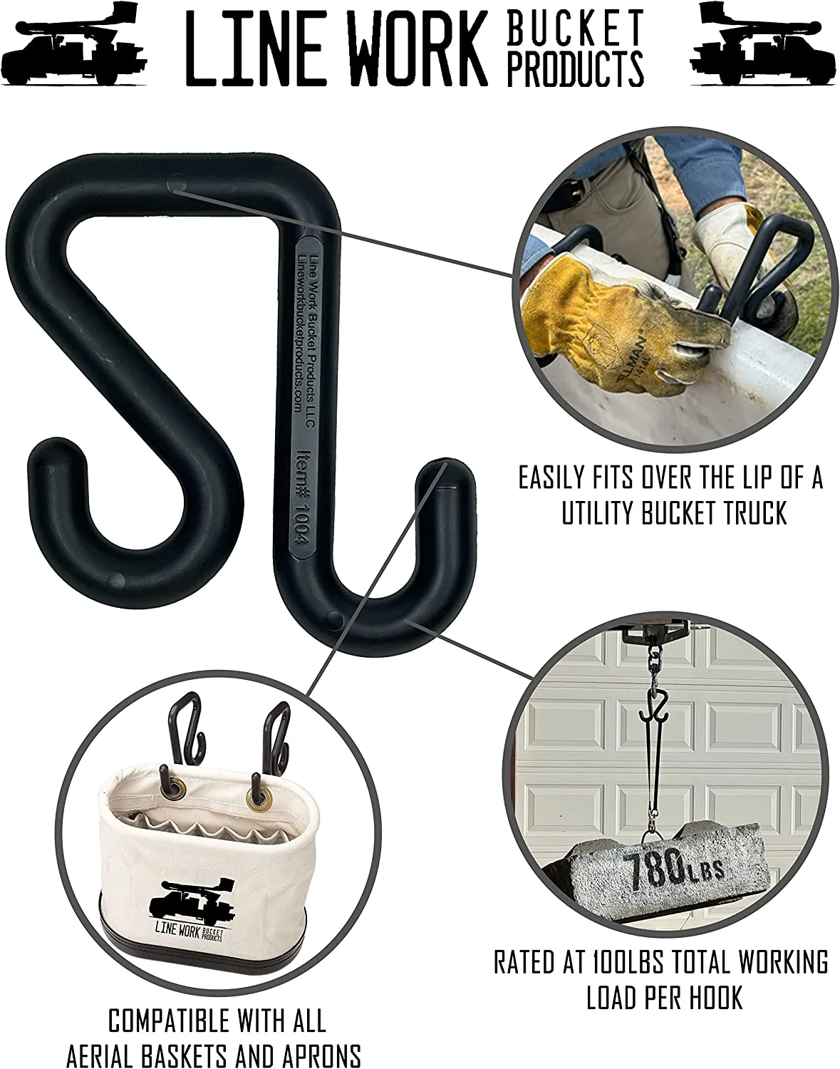 2" Bucket Hook: Rated at 100lbs - Image 2