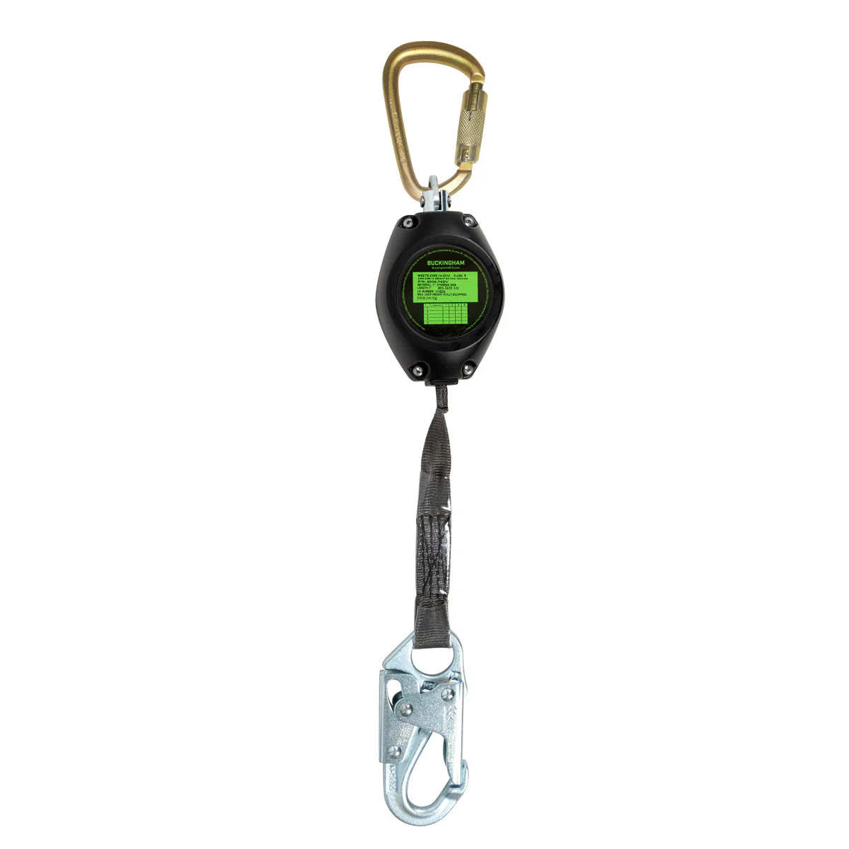 7’ BuckLimiter™ with Steel Carabiner and Steel Snap - 6008-74DV - Image 2