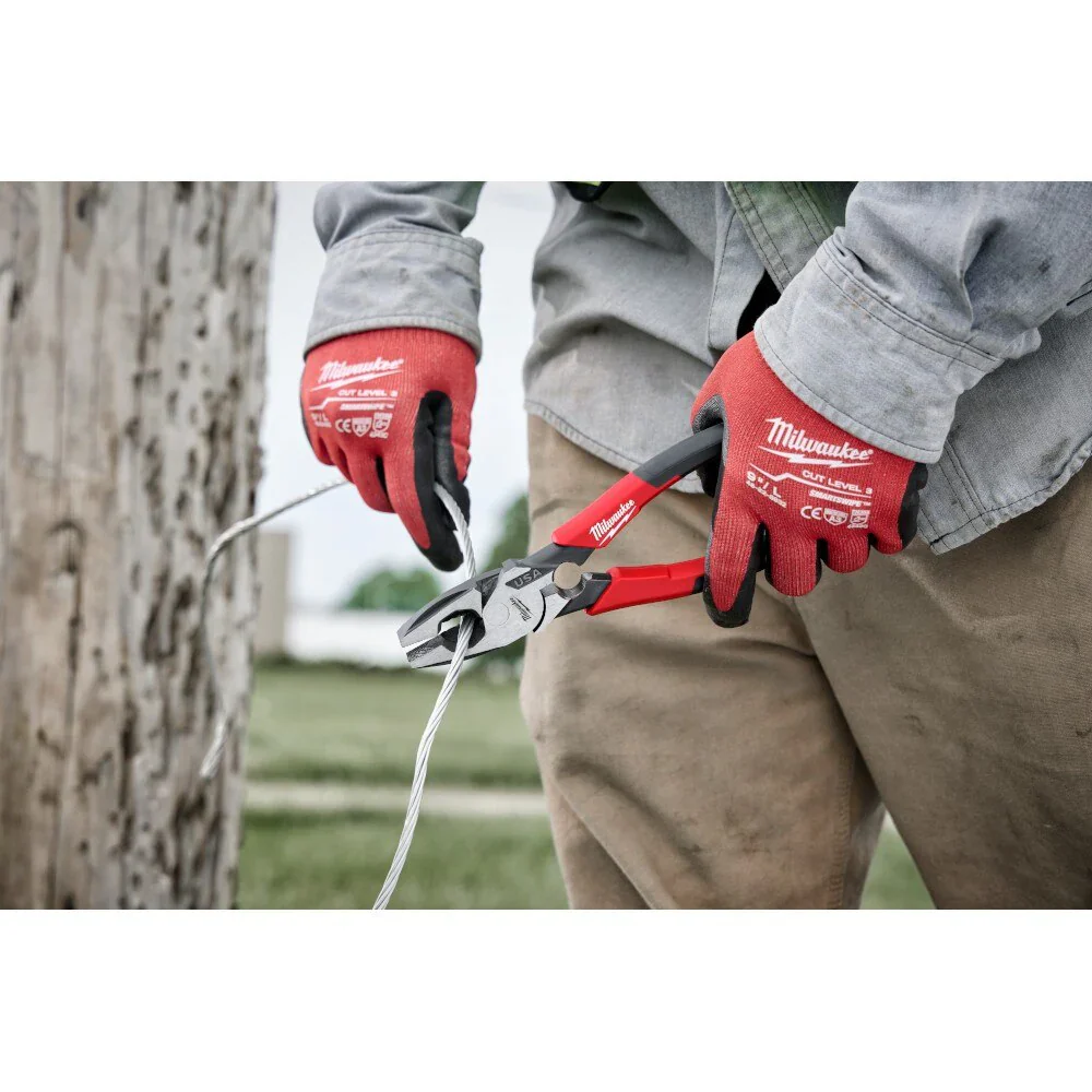 9" Lineman's Comfort Grip Pliers w/ Thread Cleaner (USA) - Image 9