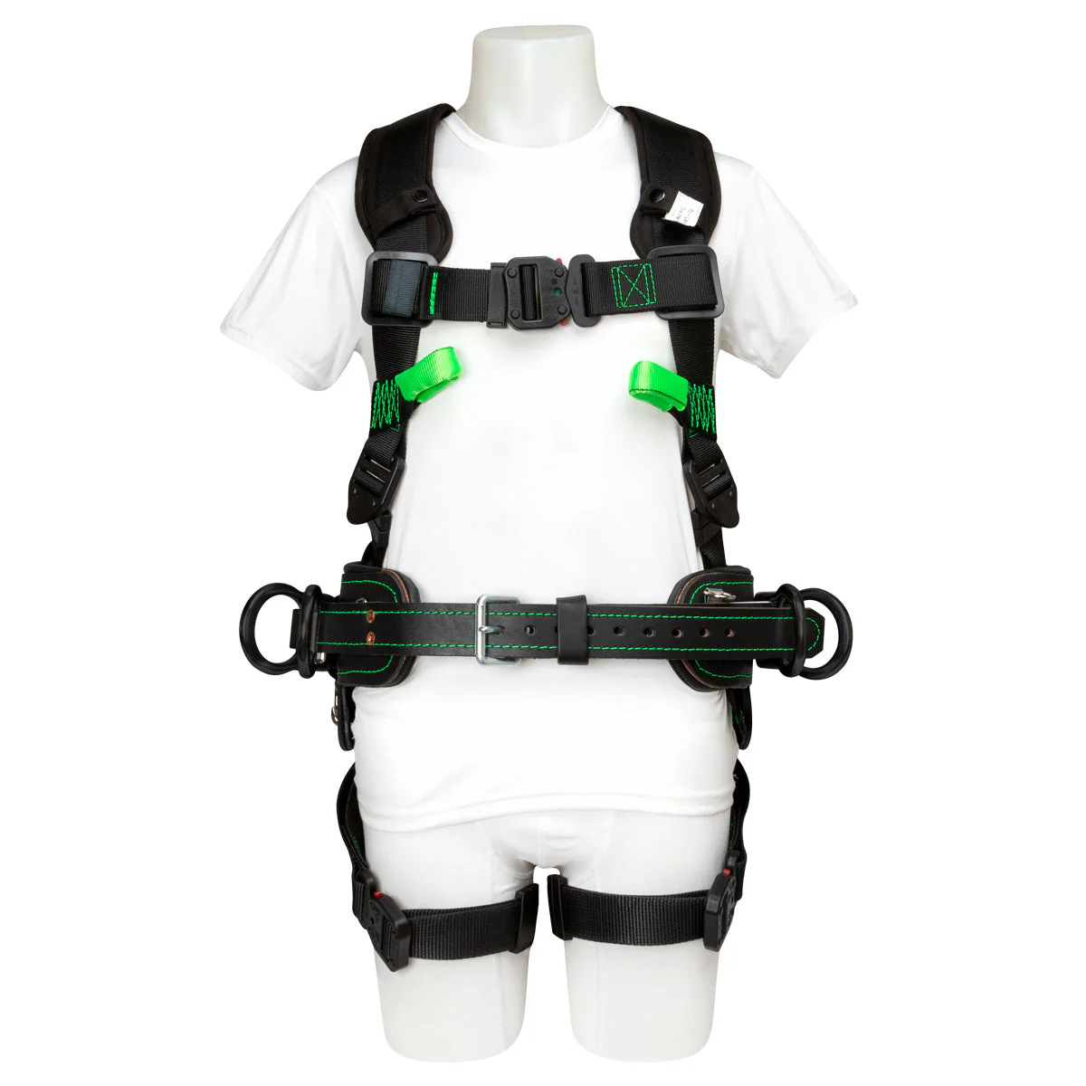 ADJUSTABLE IN-LINE 4 D-RING BODY BELT⢠H-STYLE HARNESS COMBO - U68L7NQ16