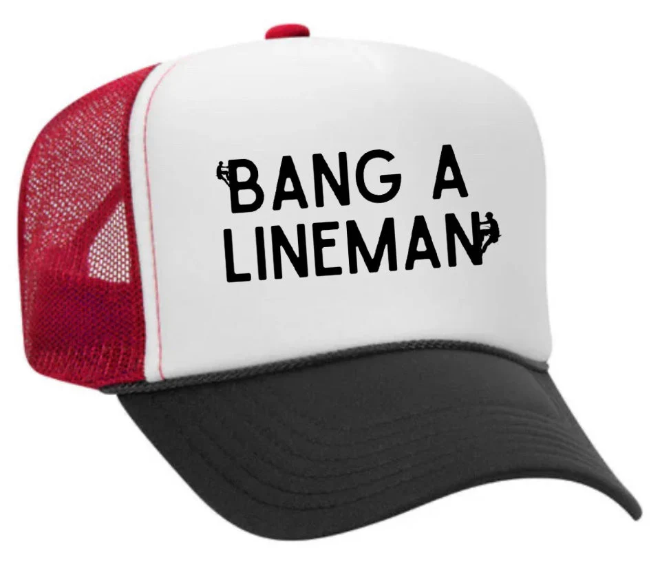 Bang A Lineman Trucker Hat - Image 4