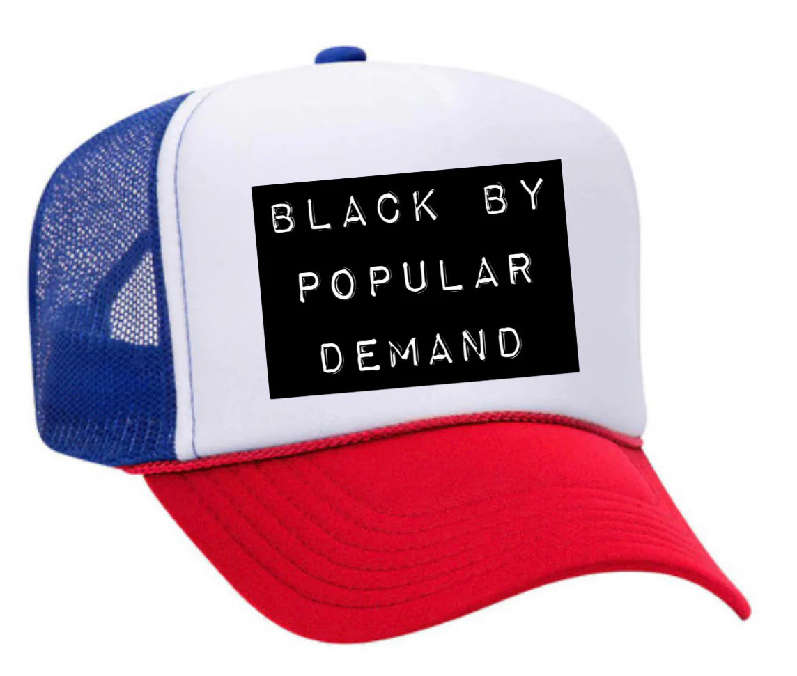 Black by Popular Demand Trucker Hat - Image 18