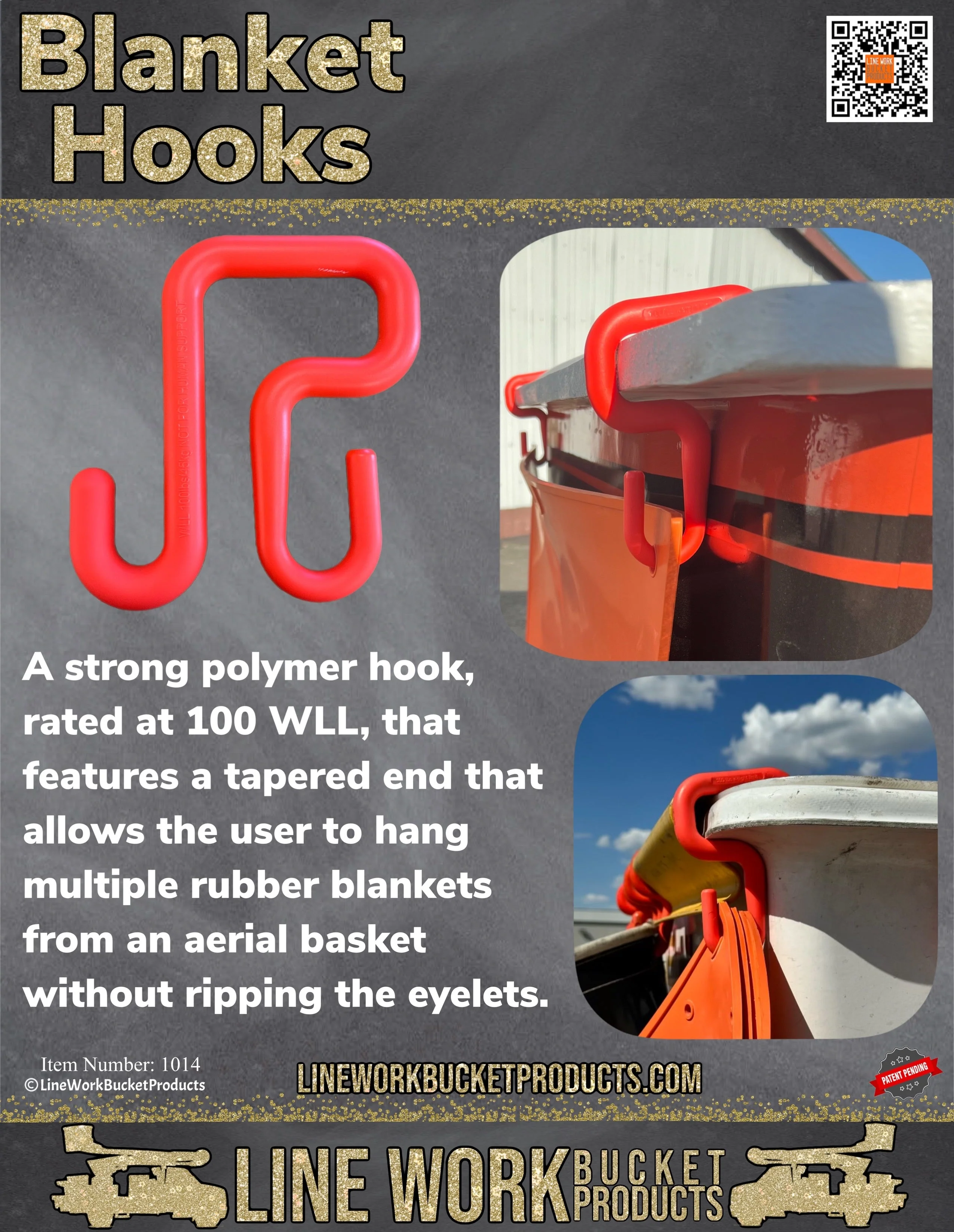Blanket Hook Efficiency Bundle - (1x Big Rack, 4x 3" Blanket Hooks, 5x HD Lanyards) - Image 3