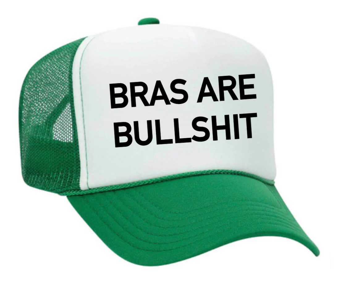 Bras Are Bullshit Trucker Hat - Image 20