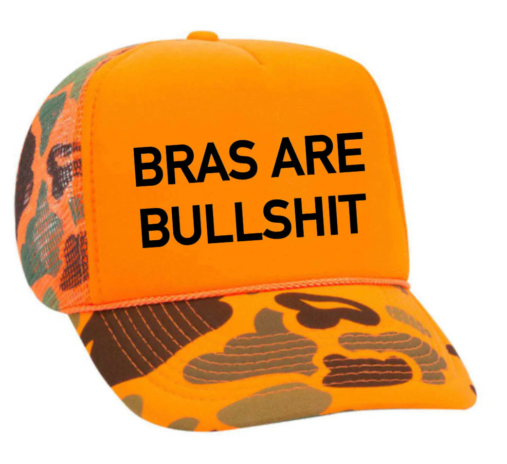 Bras Are Bullshit Trucker Hat - Image 5