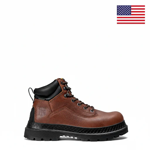Buckman 6" Waterproof, Soft Toe, Nutmeg Boot - Made in USA