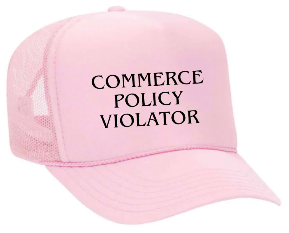 Commerce Policy Violator Trucker Hat - Image 23