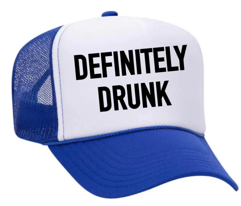 Definitely Drunk Trucker Hat - Image 5