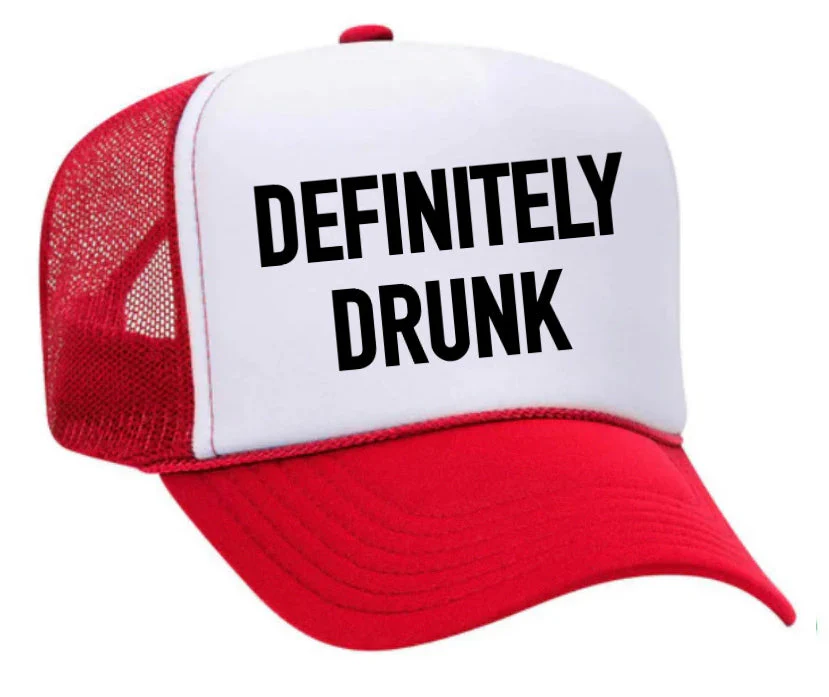 Definitely Drunk Trucker Hat - Image 6
