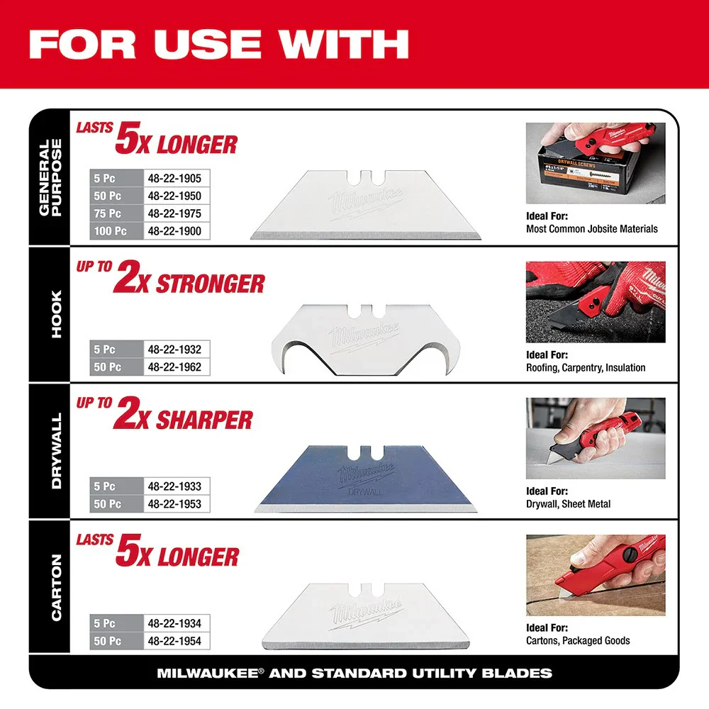 FASTBACK Folding Utility Knife with Blade Storage - Image 11