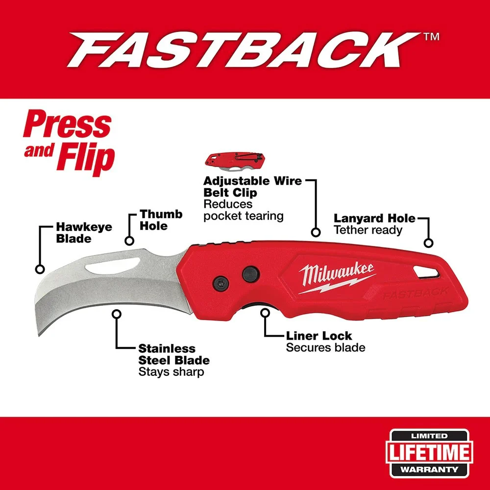 FASTBACK Hawkbill Folding Knife - Image 2