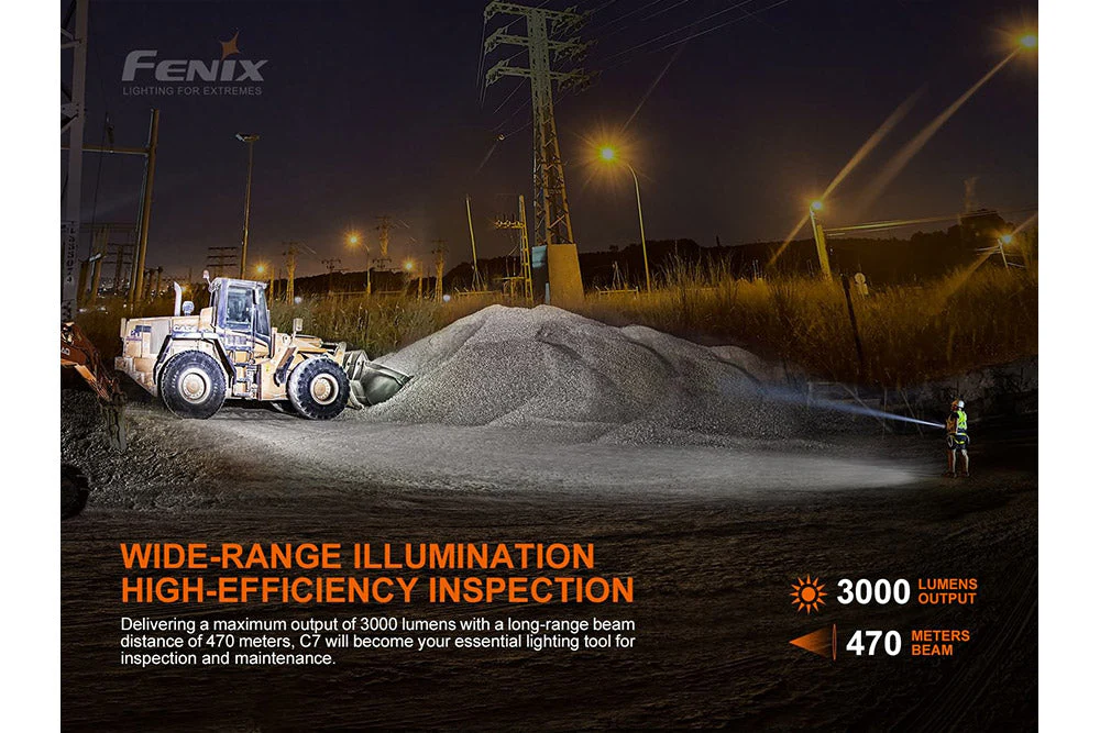 High Performance Rechargeable LED Flashlight - 3000 Lumens - C7 - Image 14
