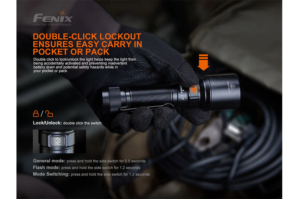 High Performance Rechargeable LED Flashlight - 3000 Lumens - C7 - Image 5