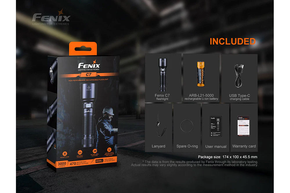 High Performance Rechargeable LED Flashlight - 3000 Lumens - C7 - Image 9