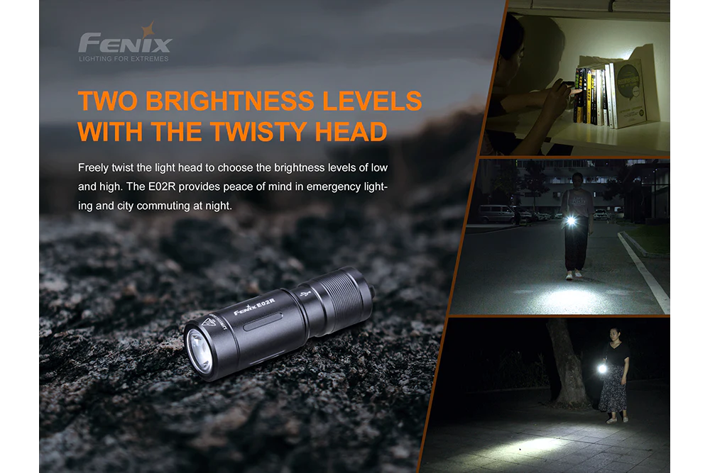 Fenix E02R LED Keychain Light - 200 Lumens - Image 4
