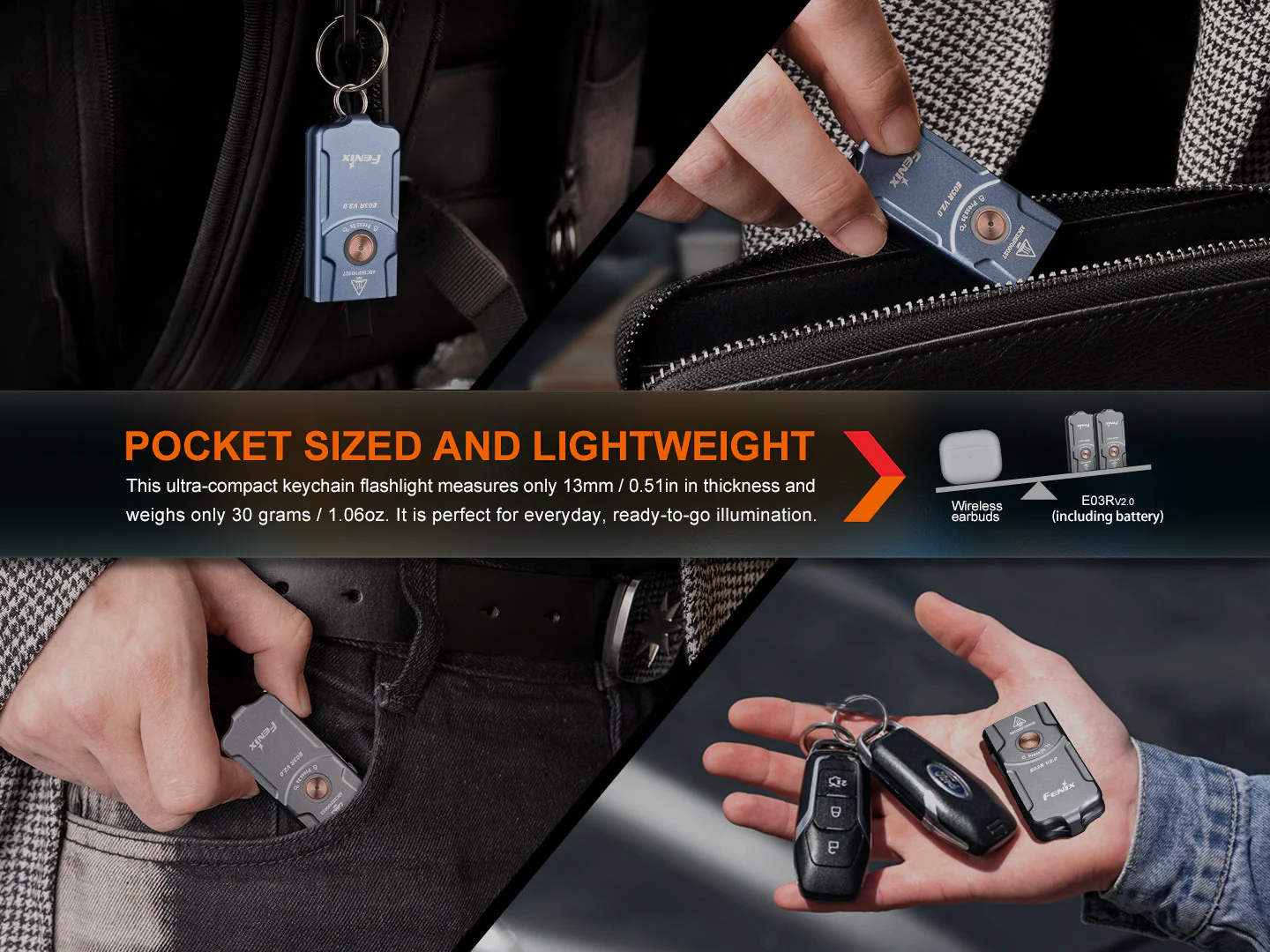 Fenix E03R V2 Keychain Flashlight - Image 10