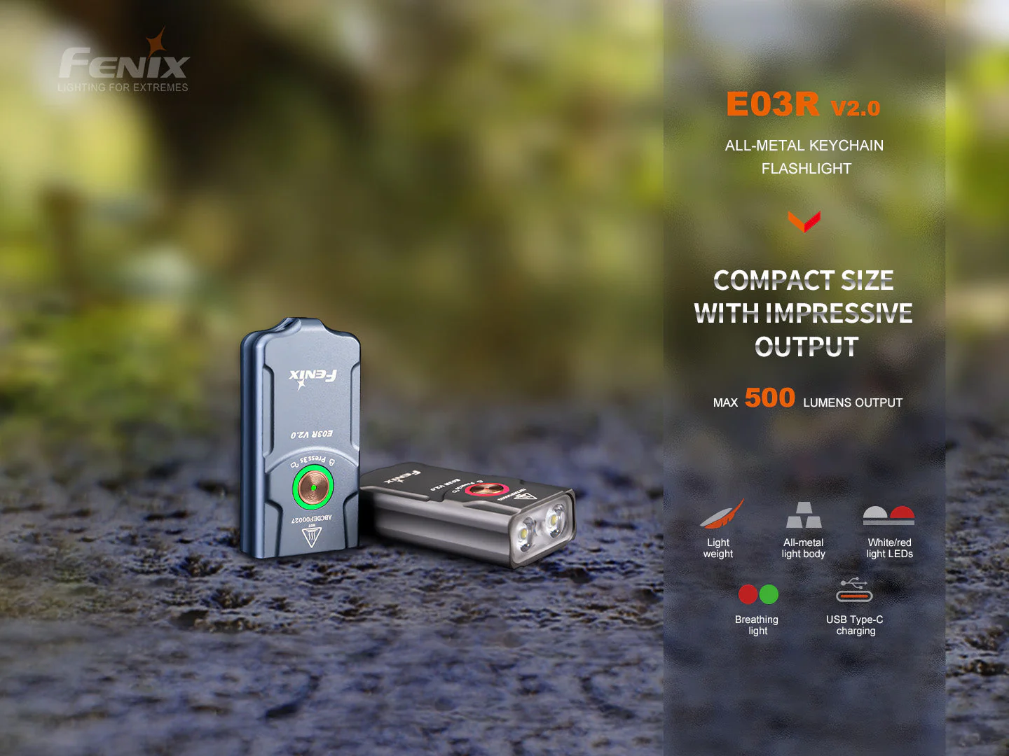 Fenix E03R V2 Keychain Flashlight - Image 4