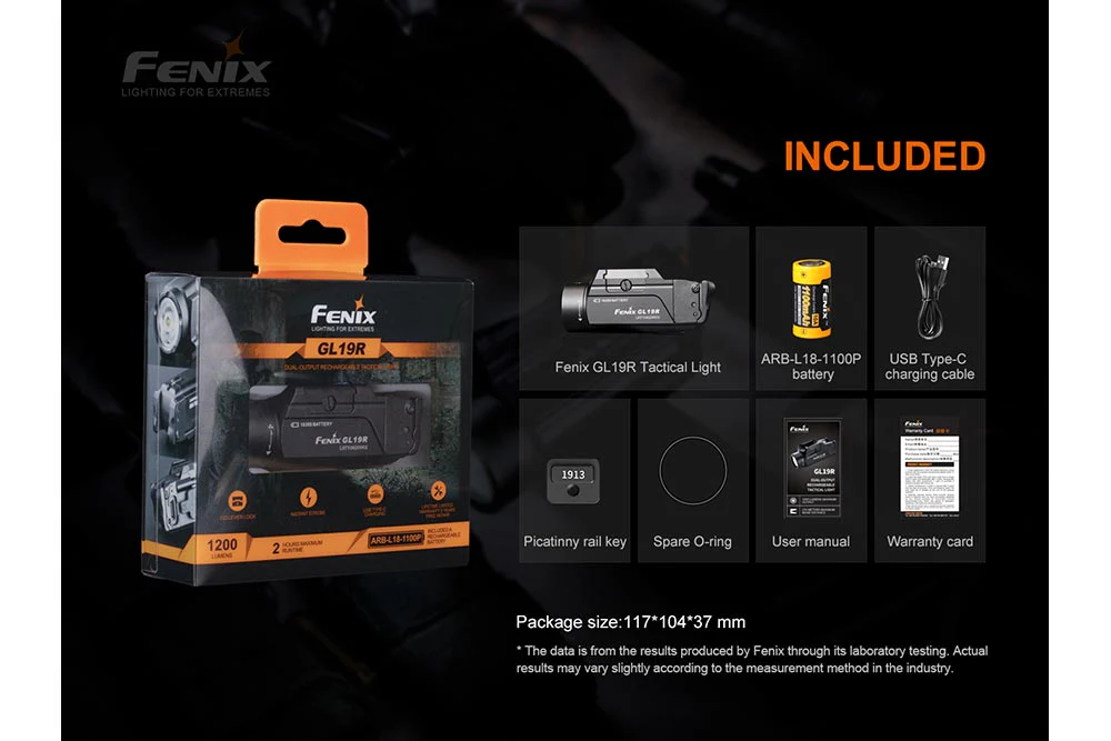 Fenix GL19R Rechargeable Tactical Light - 1200 Lumens - Image 14