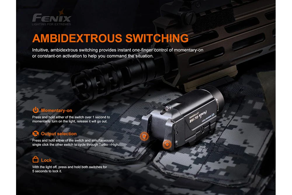 Fenix GL19R Rechargeable Tactical Light - 1200 Lumens - Image 8