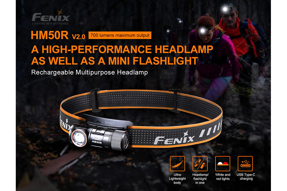 V2.0 LED Headlamp - 700 Lumens - HM50R - Image 3