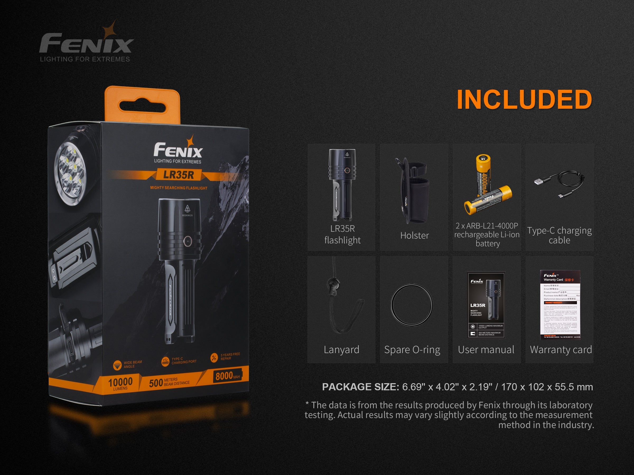 Rechargeable LED Flashlight - 10,000 Lumens - LR35R - Image 14
