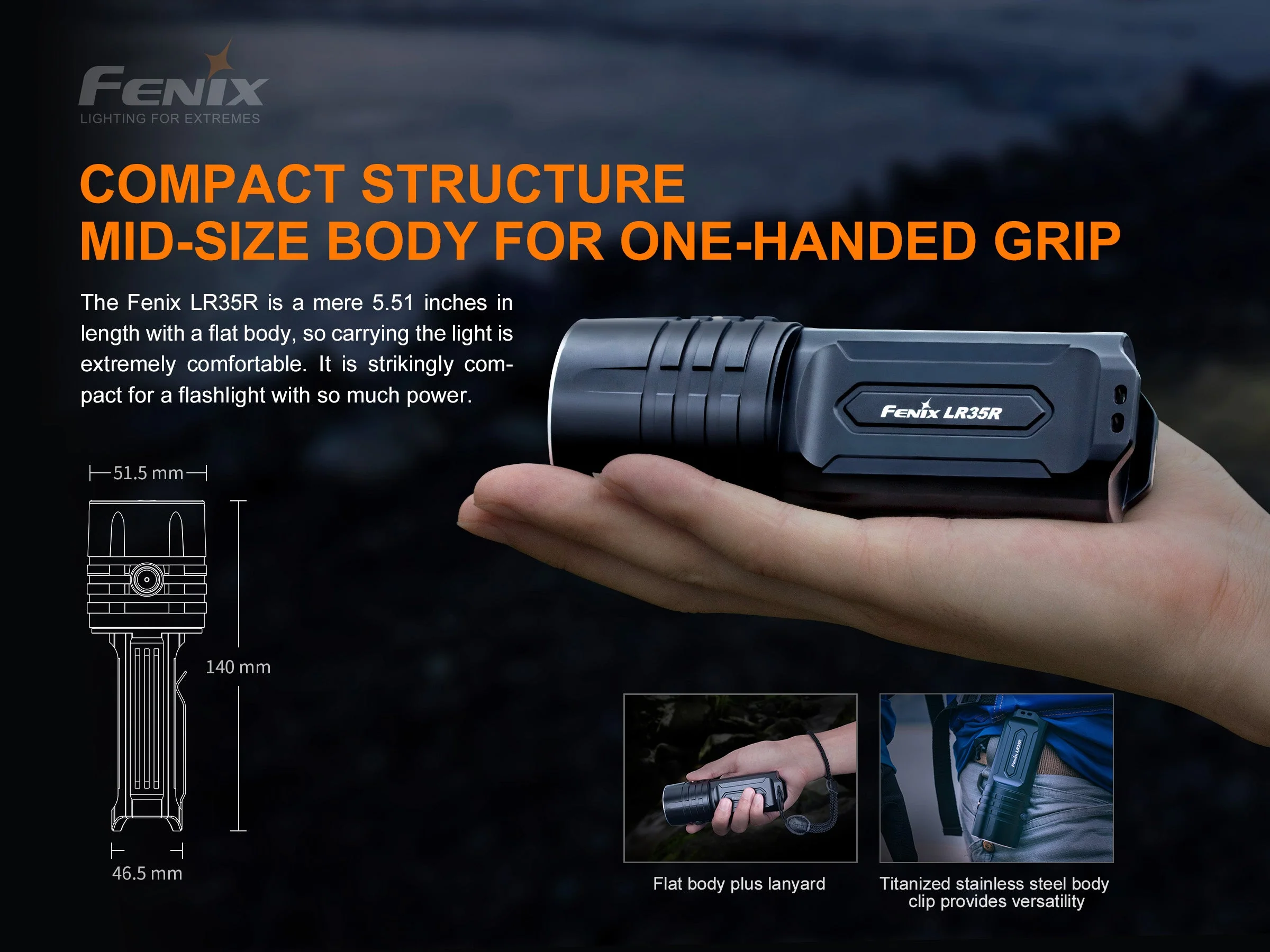 Rechargeable LED Flashlight - 10,000 Lumens - LR35R - Image 2