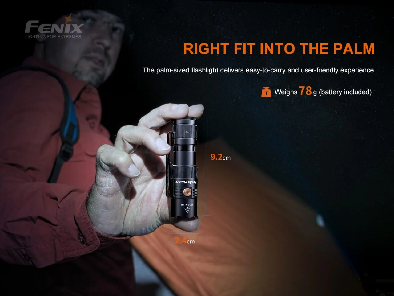 Rechargeable LED Flashlight - PD25R - Image 2