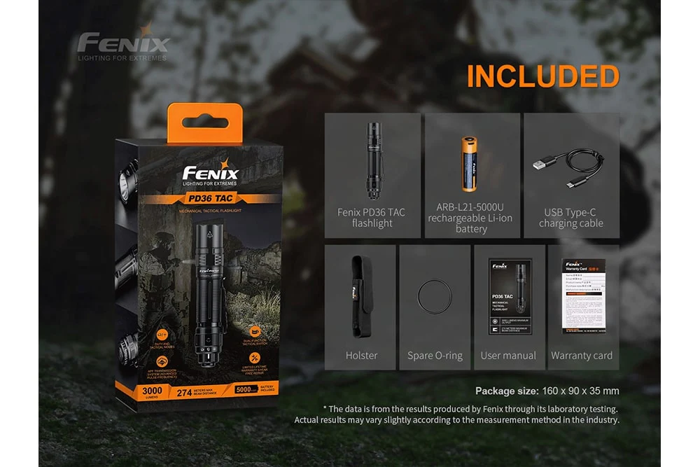 TAC Tactical Flashlight - 3000 Lumens - PD36 - Image 15