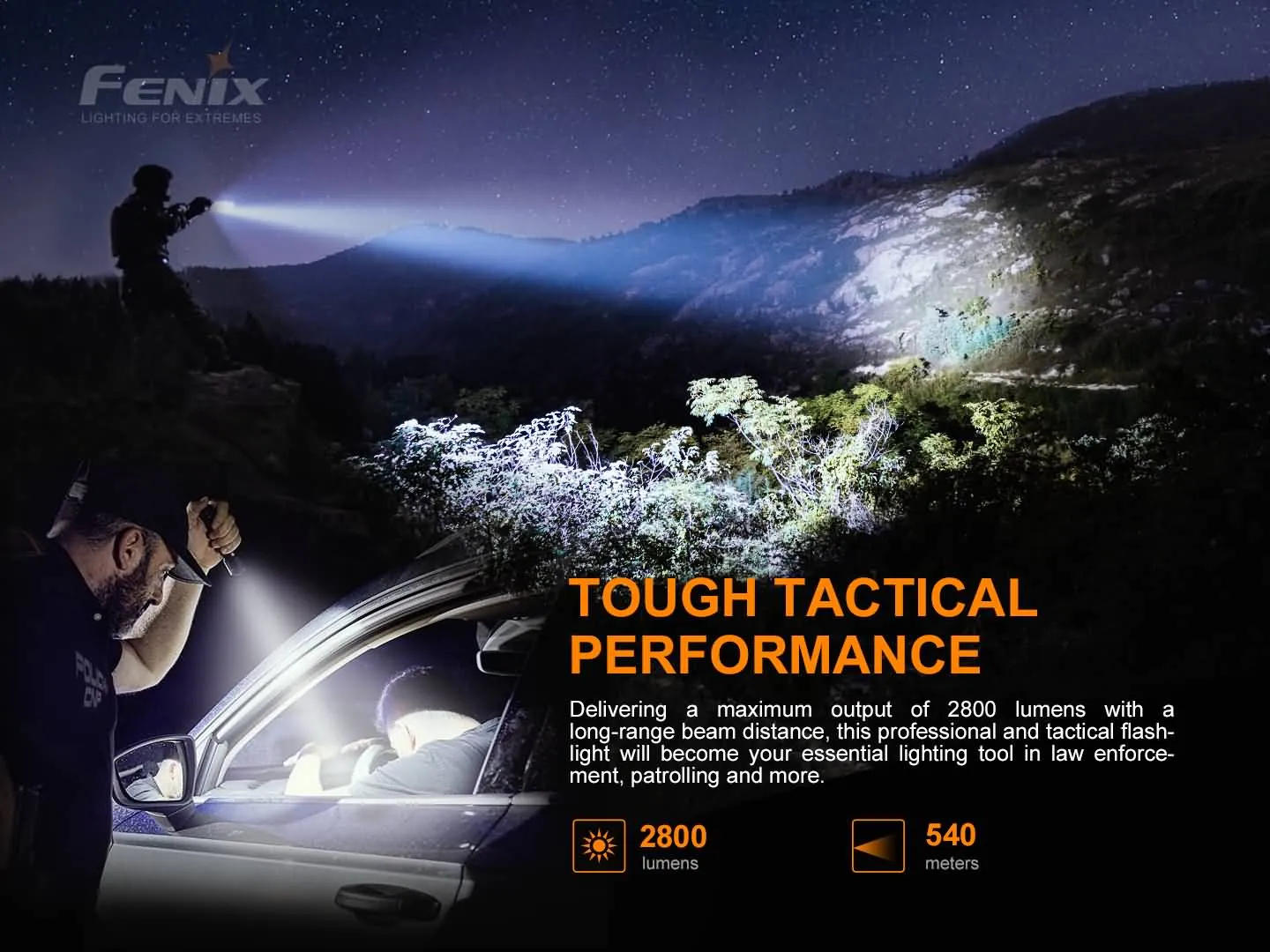 TAC Tactical Flashlight - 2800 Lumens - TK22 - Image 6