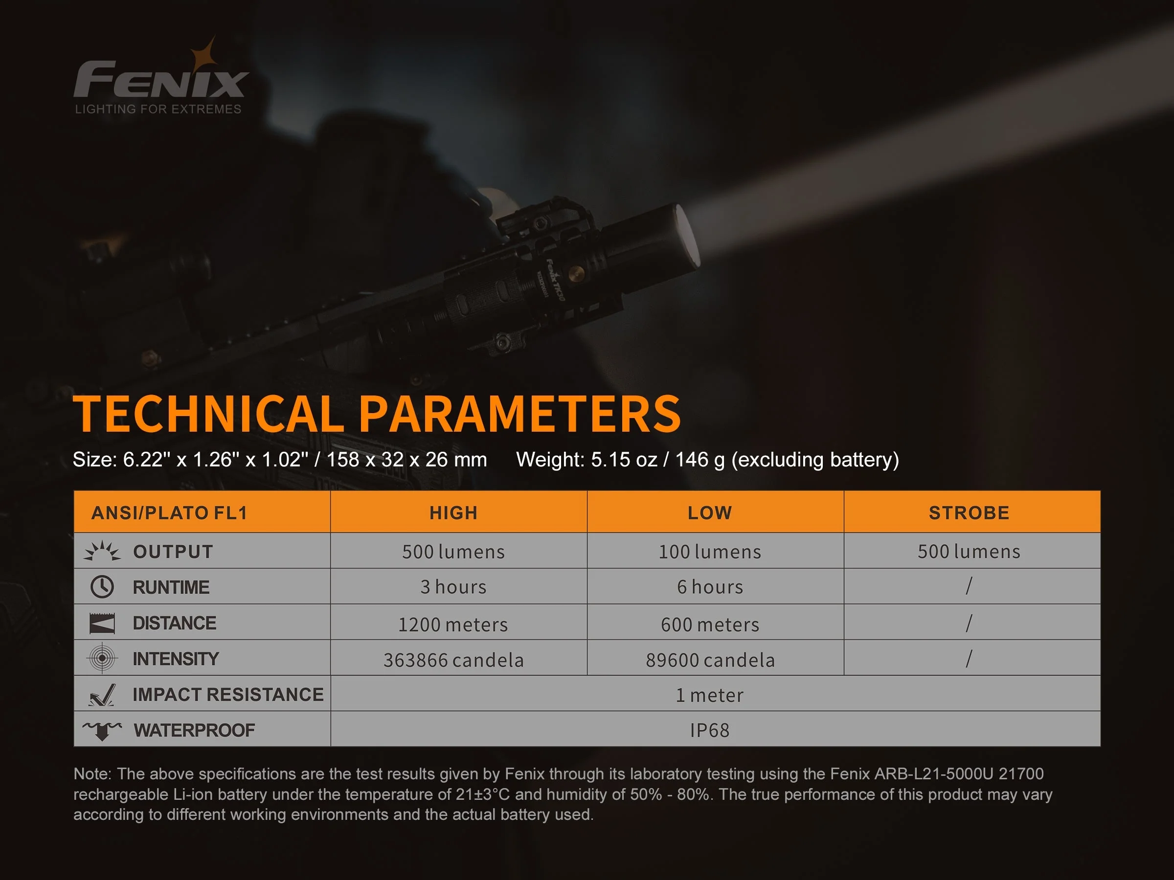 White Laser LED Flashlight - TK30 - Image 14