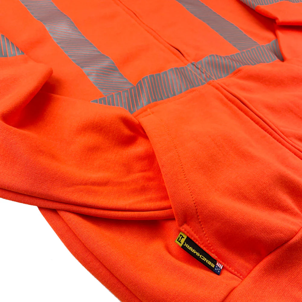FR Orange Zip-Up Hoodie with CSA Striping - Image 6