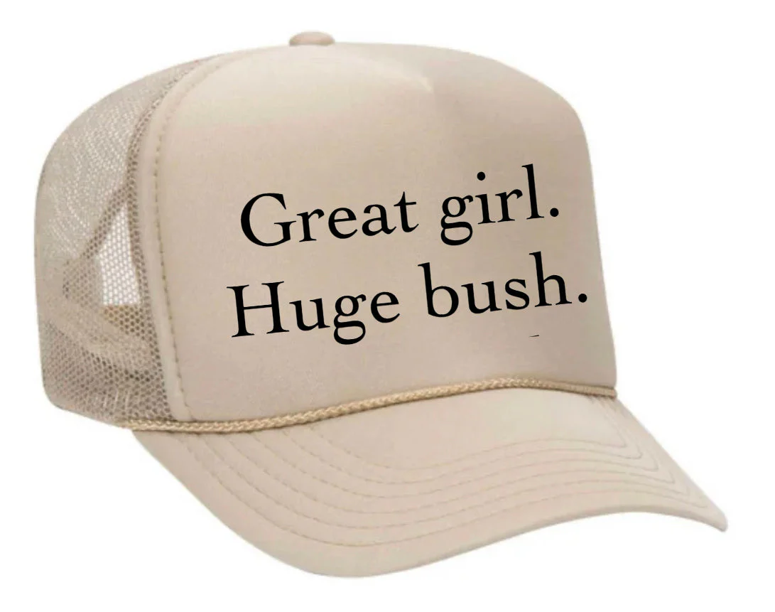Great Girl Huge Bush Trucker Hat - Image 3