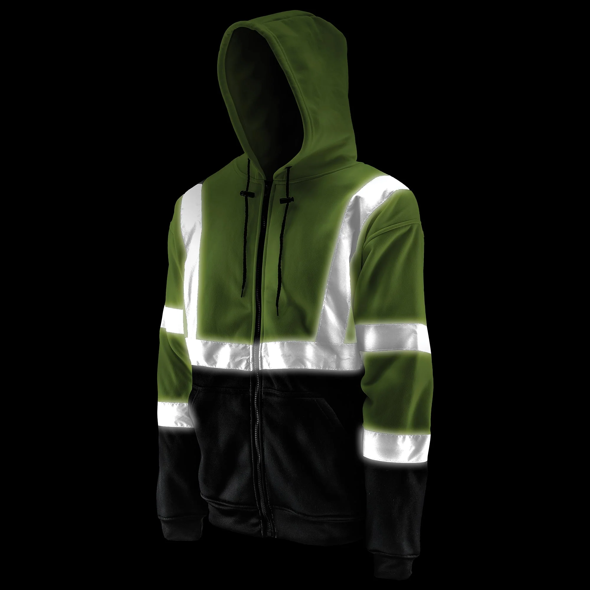 Hi-Viz Yellow Pro Hoodie - Image 3