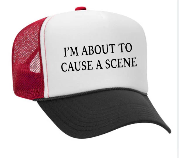 Iām About To Cause A Scene Trucker Hat - Image 4