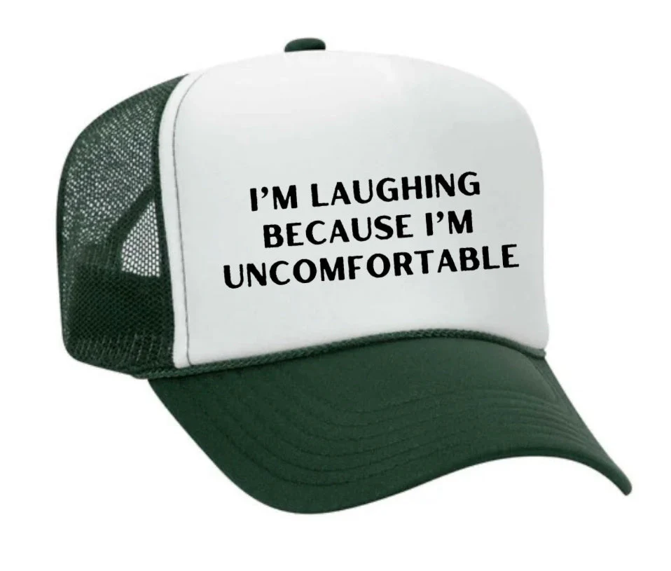 I’m Laughing Because I’m Uncomfortable Trucker Hat - Image 31