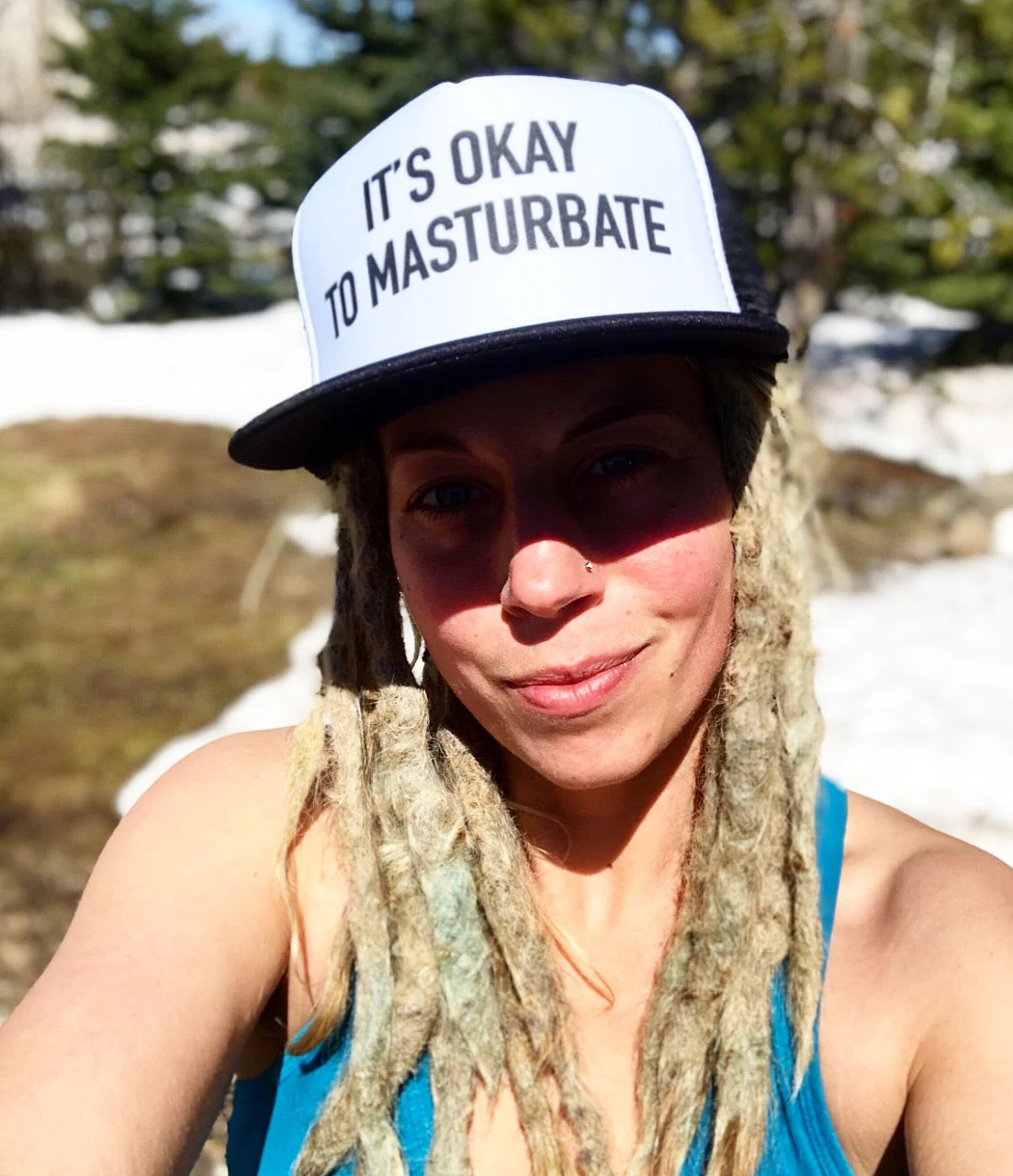 It's Okay To Masturbate Trucker Hat