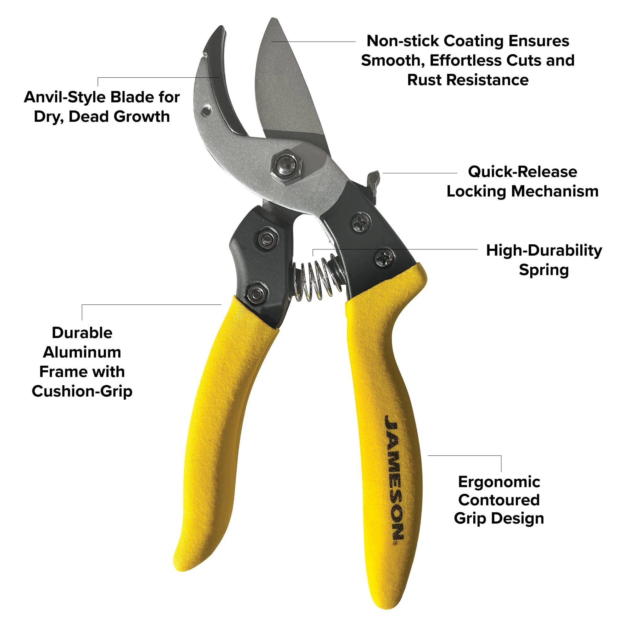 Jameson Anvil Pruning Shears - PS-AN100 - Image 3