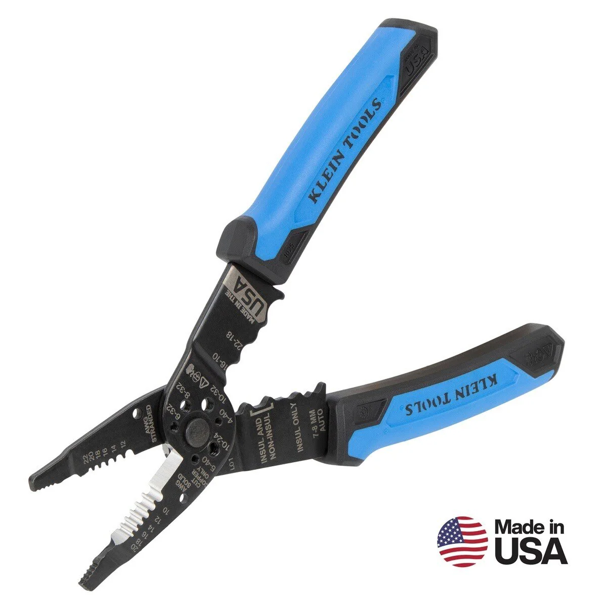 Klein 1025 Long Nose Multi-Purpose Wire Stripper and Crimper (Each) - Image 5