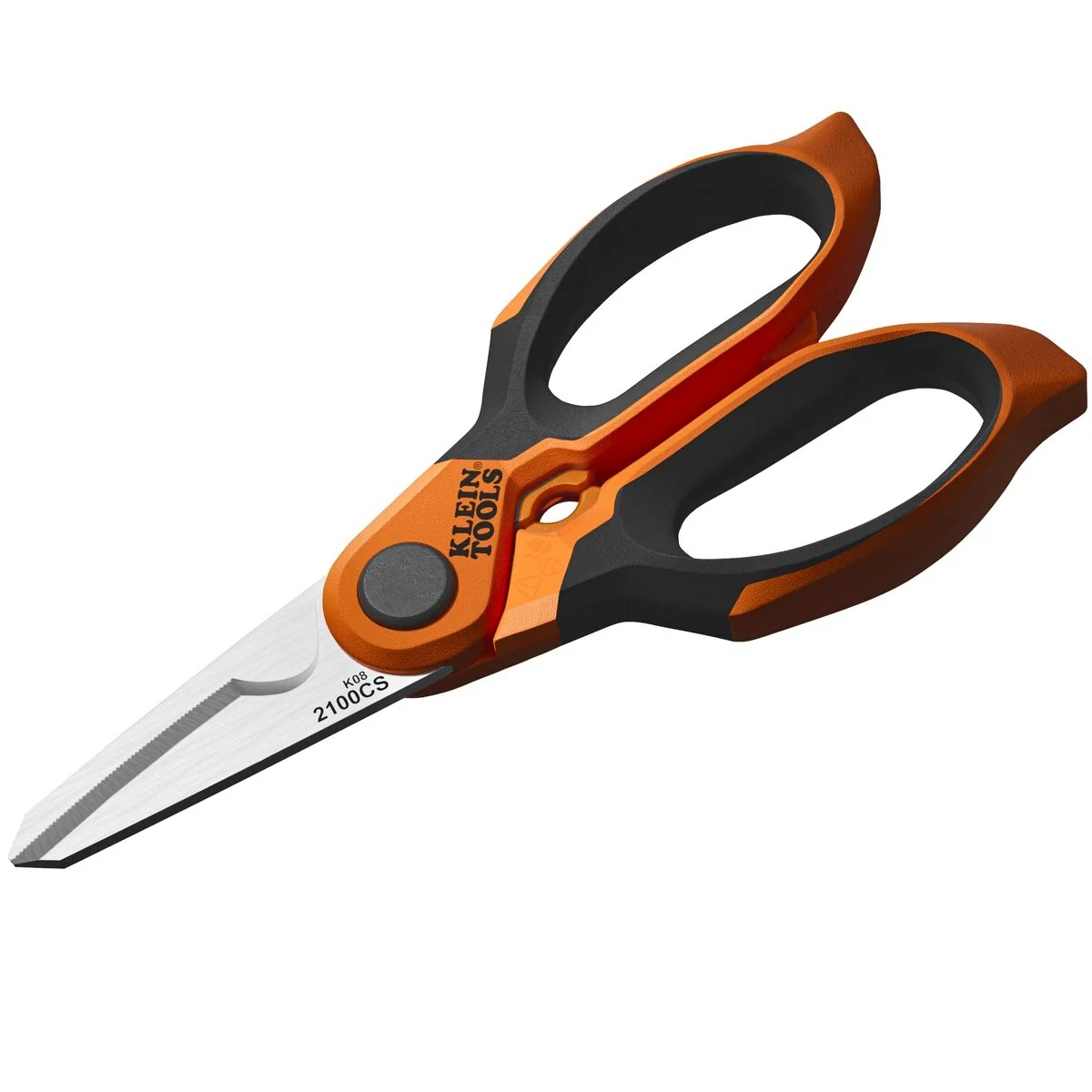 Klein 2100CS Long Reach Cable Stripping Electrician Scissors, 7-Inch