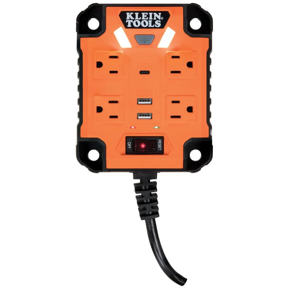 Klein 29601 PowerBox 1, Magnetic Mounted Power Strip with Integrated LED Lights - Image 2