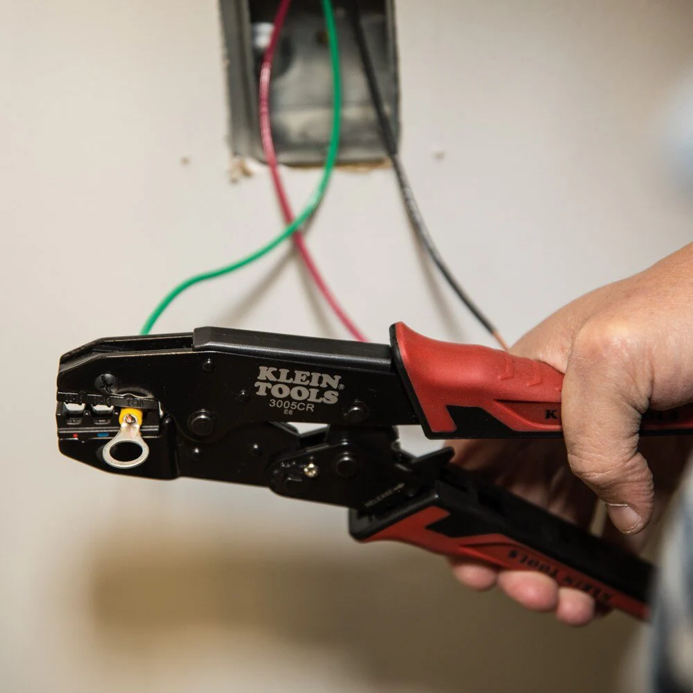 Klein 3005CR Ratcheting Crimper, 10-22 AWG - Insulated Terminals - Image 7