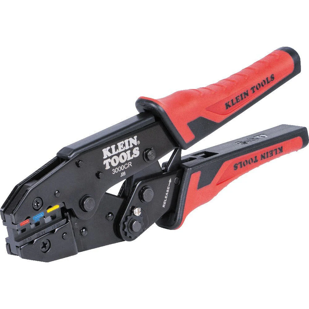 Klein 3007CR Ratcheting Heat Shrink Terminal Crimper, 10 to 22 AWG Wire - Image 2
