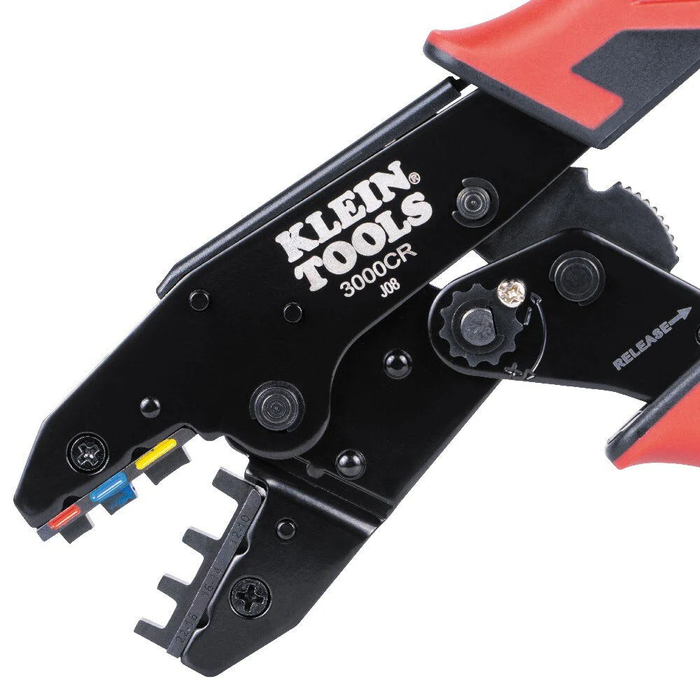 Klein 3007CR Ratcheting Heat Shrink Terminal Crimper, 10 to 22 AWG Wire - Image 3