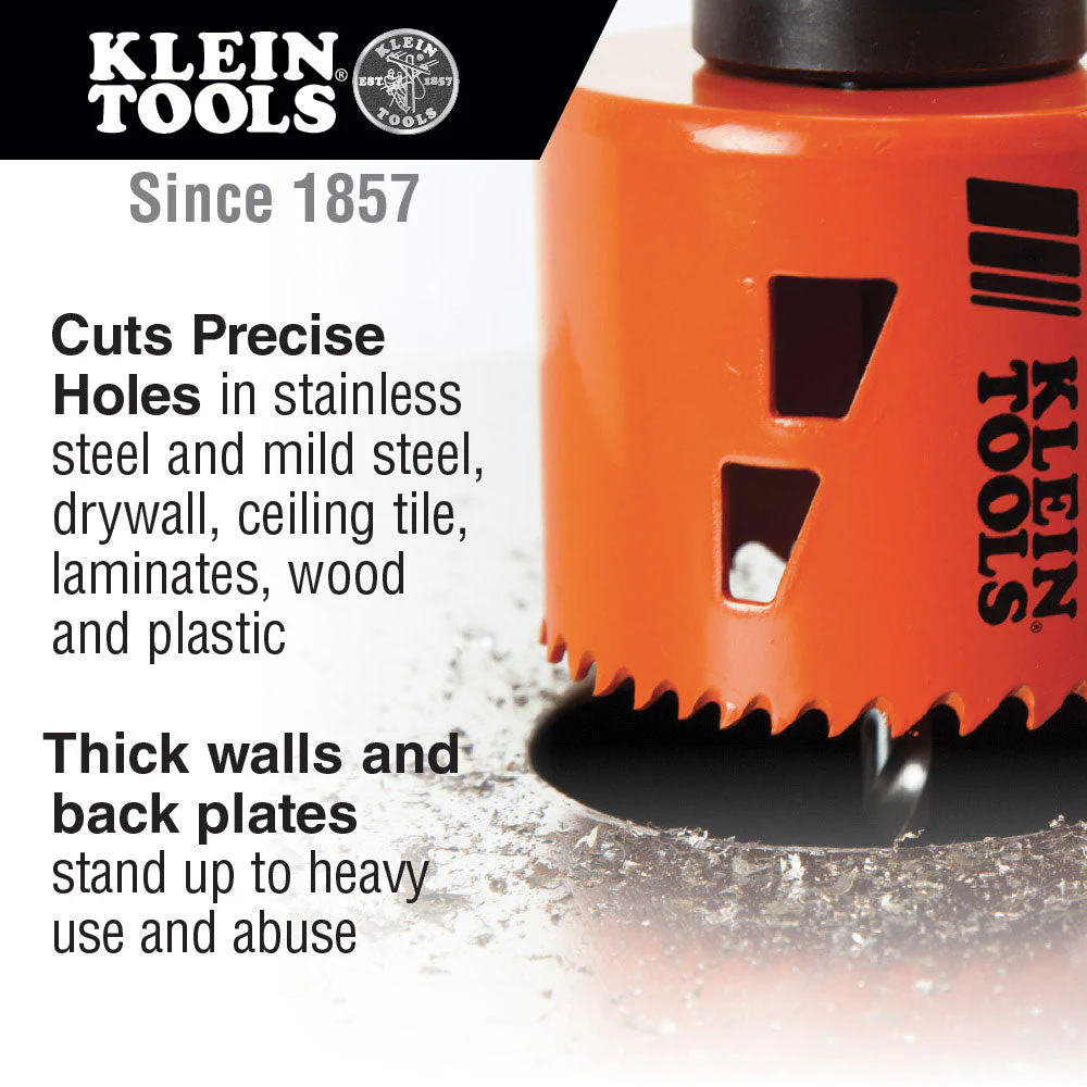 Klein 31918 Bi-Metal Hole Saw, 1-1/8" - Image 4
