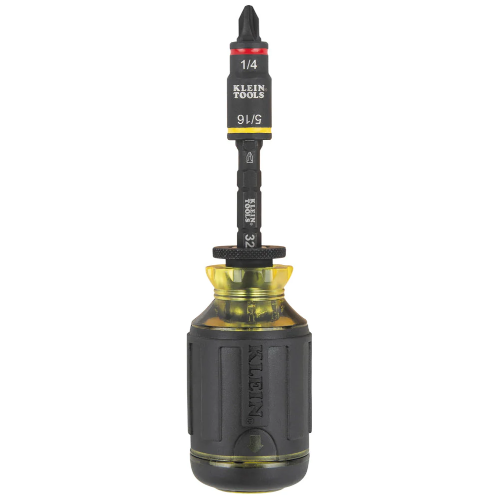 Klein 32308F 10-in-1 Impact-Rated Stubby Driver Set with Flip Socket - Image 6