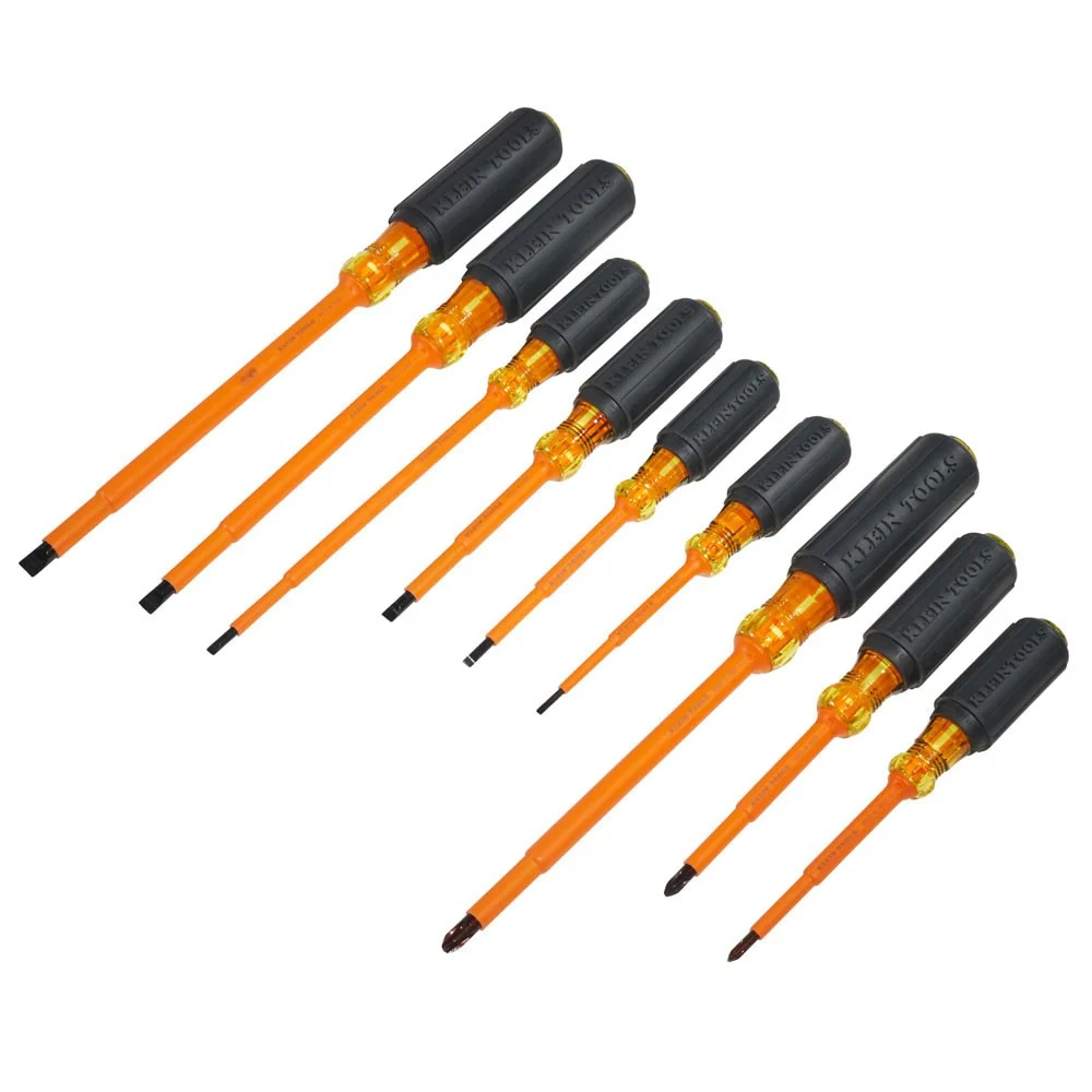 Klein 33528 Insulated Screwdriver Set, Slotted and Phillips, 9-Piece - Image 2