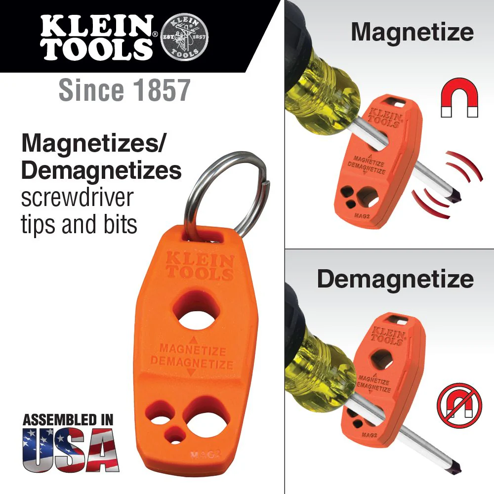 Klein 33736INS Screwdriver Set, 1000V Slim-Tip Insulated and Magnetizer, 6-Piece - Image 7