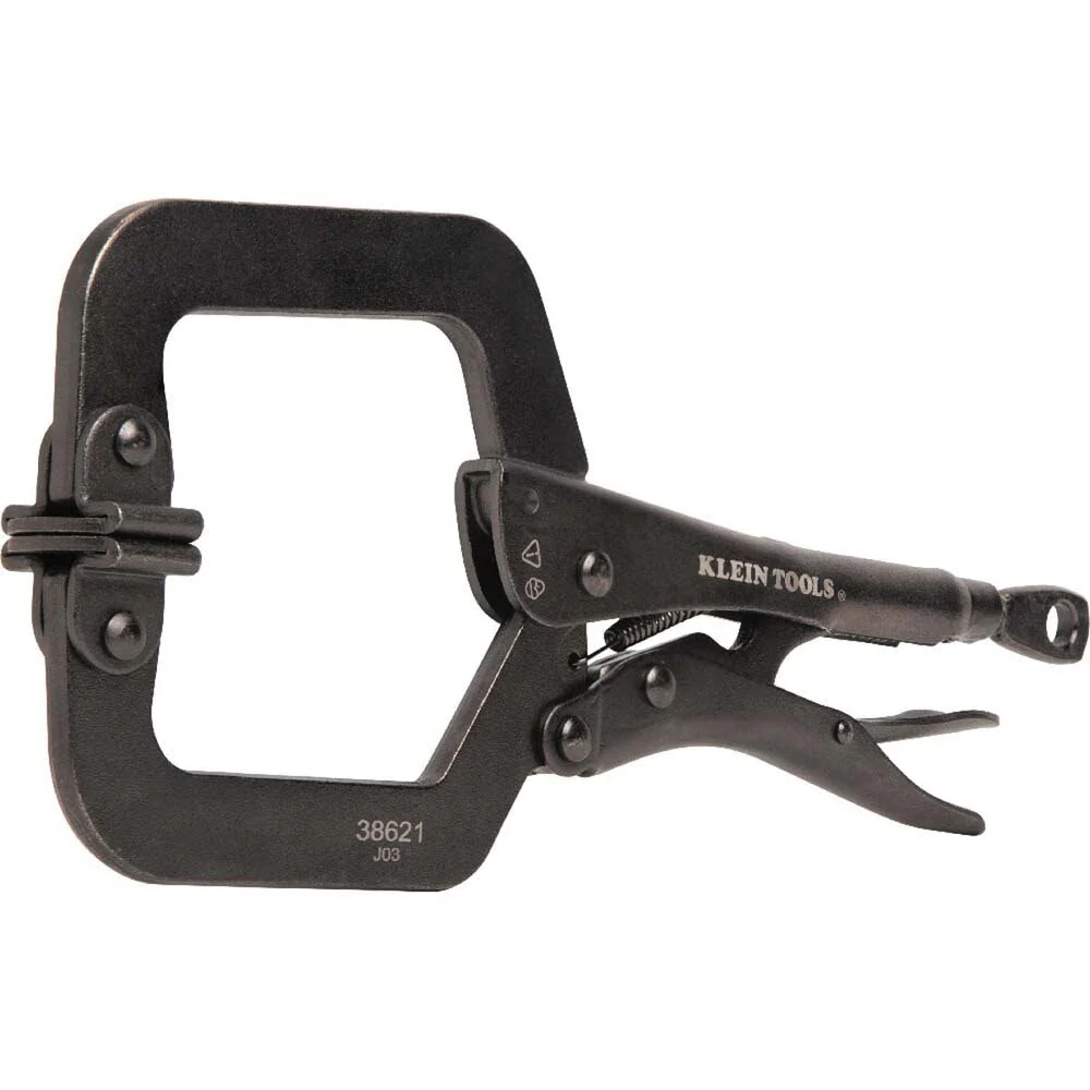 Klein 38621 C-Clamp Locking Pliers With Swivel Jaws, 9-Inch - Image 2