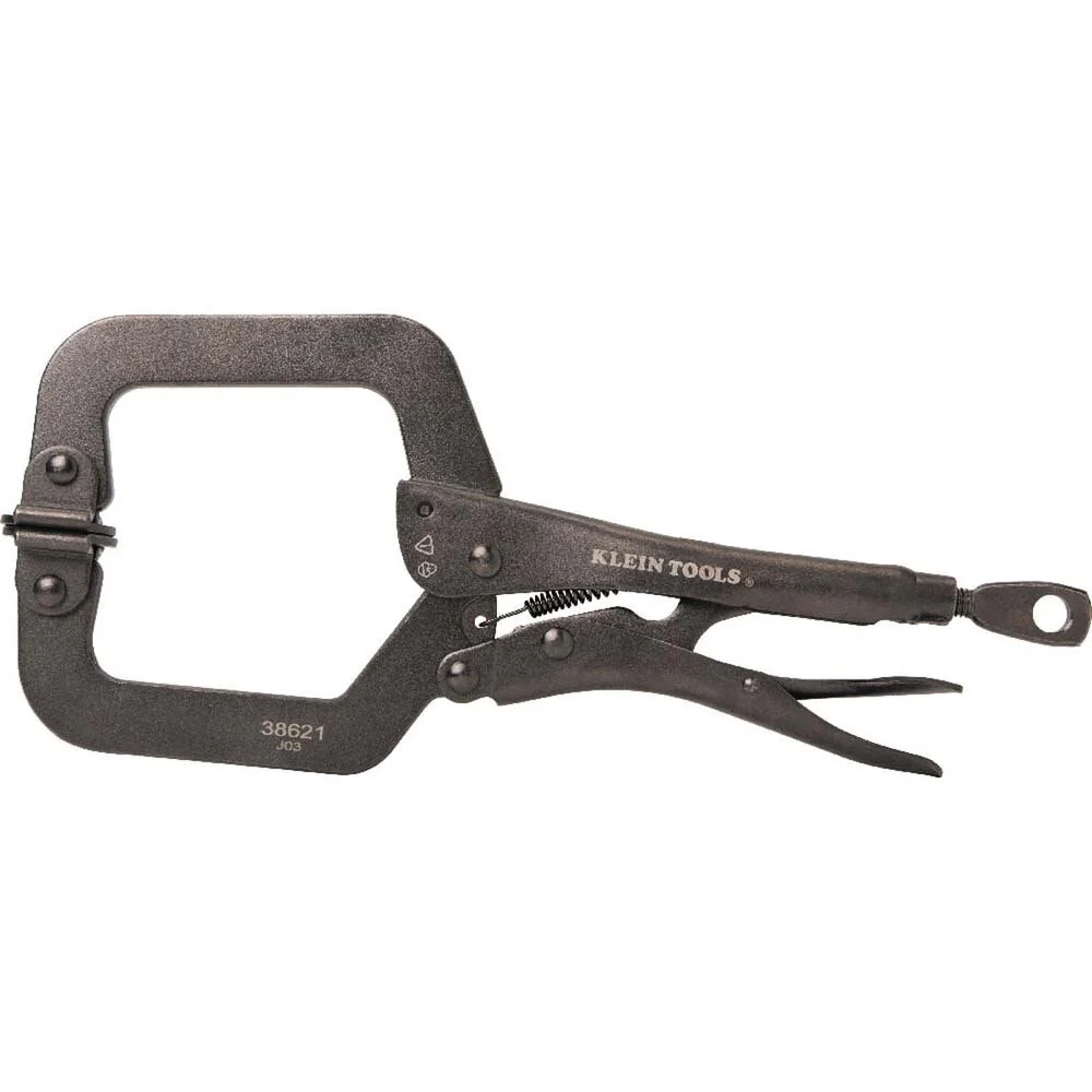 Klein 38621 C-Clamp Locking Pliers With Swivel Jaws, 9-Inch - Image 6