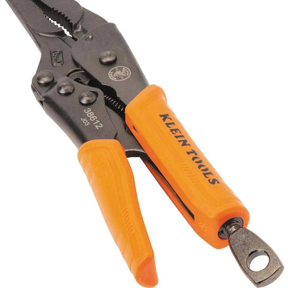Klein 38661 Long Nose Locking Pliers Set, 6- and 9-Inch, 2-Piece - Image 5